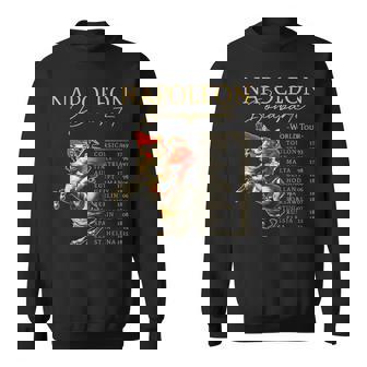 Napoleón Bonaparte World Tour Divertido Amante De La Historia Militar Camisa de entrenamiento - Regaloses