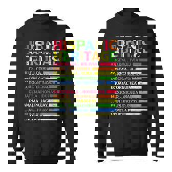 National Latino Countries Flag Hispanic Heritage Month 2024 Sweatshirt | Mazezy