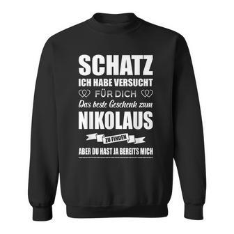 Nikolaus Für Sie Ehefrau Nikolaustag Für Him Ehemann Freund Sweatshirt - Geschenkecke