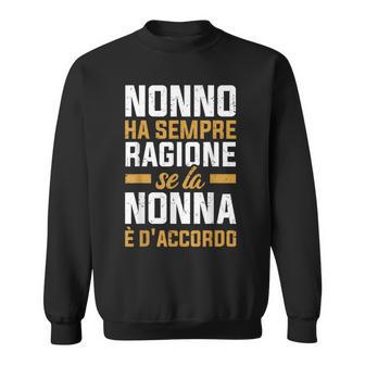 Nonno Ha Sempre Ragione Felpa - Novitaregali