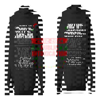North Pole Correctional Public Intoxication Got Blitzed Xmas Sweatshirt - Thegiftio UK