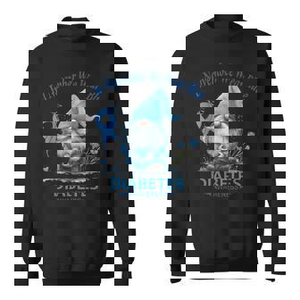 In November We Wear Blue Gnomes Diabetes Awareness Sweatshirt - Monsterry