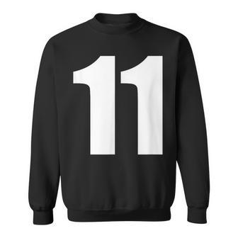 Number Eleven Number 11 Numbers Sweatshirt - Geschenkecke