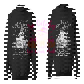 In October We Wear Pink Cute Ghost Breast Cancer Awareness Sweatshirt - Monsterry