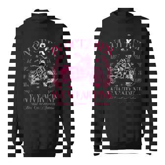 In October We Wear Pink Motorcycle Breast Cancer Awareness Sweatshirt | Seseable UK