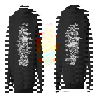 Old School Traditional Tattoo Flash Clipper Ship Sweatshirt - Thegiftio UK