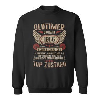 Oldtimer Baujahr 1966 Geborenintage Birthday Retro Sweatshirt - Geschenkecke