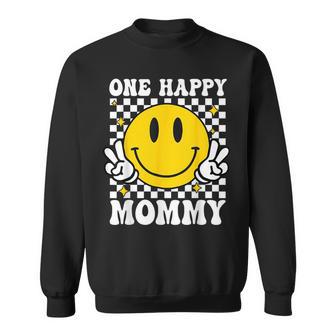 One Happy Dude Mommy Happy Face 1St Birthday Family Matching Sweatshirt - Thegiftio UK