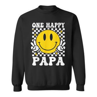 One Happy Dude Papa Happy Face 1St Birthday Family Matching Sweatshirt - Thegiftio UK