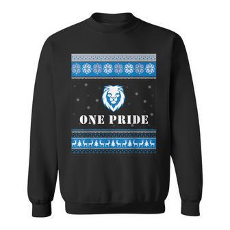 One Pride Lions Head Ugly Christmas Sweater Sweatshirt - Thegiftio UK