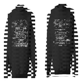 Ouija Board Spirit Board Occult Gothic Halloween Pagan Satan Sweatshirt - Monsterry