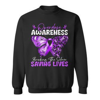 Overdose Awareness Month Breaking The Silence Saving Lives Sweatshirt - Thegiftio