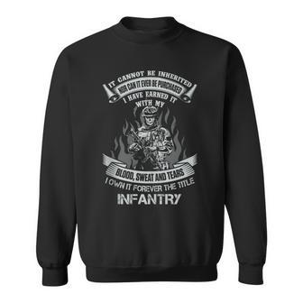 Own Forever The Title Us Army Infantry Veteran Infantryman Sweatshirt - Monsterry DE