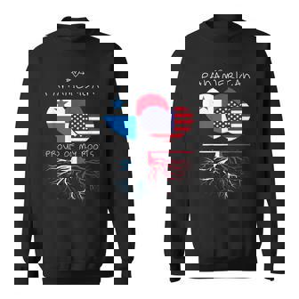 Panama Usa Proud Of Both Countries Panamerican Sweatshirt - Monsterry