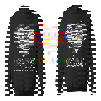 Hispanic Heritage Month All Countries Flag Sweatshirt - Monsterry