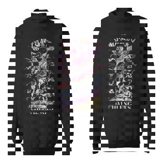Pas Peur Des Défis Motivation Angel Warrior Sweater e - Cadeauxyz