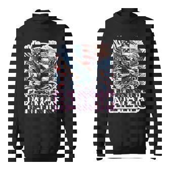 Patriotique Kamala Harris Walz 2024 Drapeau Américain Eagle Usa Sweater e - Cadeauxyz
