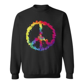 Peace Love Hippie Disfraz Tie Die 60S 70S Camisa de entrenamiento - Regaloses