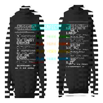 My Perfect Day Play Video Games Gamer Gaming Sweatshirt | Seseable UK
