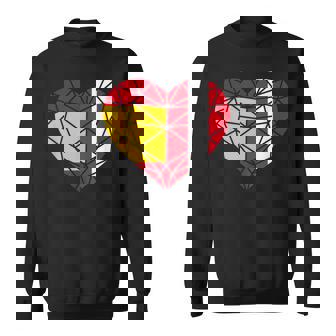 Perú España Bandera Amistad Hermandad Corazón Poligonal Camisa de entrenamiento - Regaloses