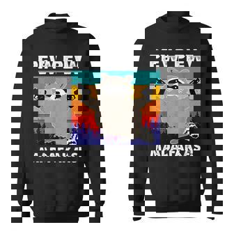 Pew Pew Madafakas Crazy Mapache Gun Regalos Divertidos Camisa de entrenamiento - Regaloses