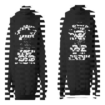 Physical Education PE Teacher Rock Paper Scissor Tank Top Sweatshirt - Monsterry