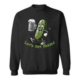 Lets Get Pickled Beer Drinking Party Beer Lover Sweatshirt - Thegiftio UK