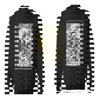 The Pickles Tarot Card Skeleton Canning Season Gardener Sweatshirt - Monsterry