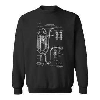 Plan De Brevet Pour Le Tuba Le Joueur De Tuba Sweater e - Cadeauxyz
