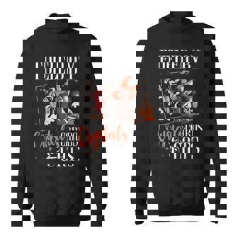 Plein De Cristaux De Cartes De Tarot Et De Chats Sorcières Sweater e - Cadeauxyz