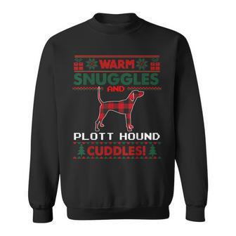Plott Hound Christmas Pajama Ugly Christmas Sweater Sweatshirt - Thegiftio UK