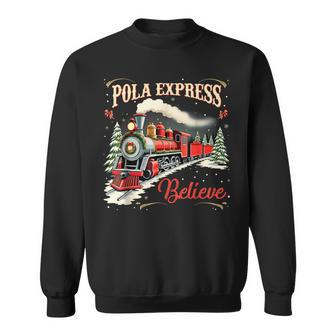 Polar Express Train Christmas Movie Believe Family Christmas Sweatshirt - Thegiftio UK