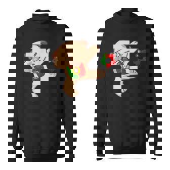 Portugal Flag Dabbing Dog Portuguese Soccer Player Portugal Sweatshirt - Thegiftio
