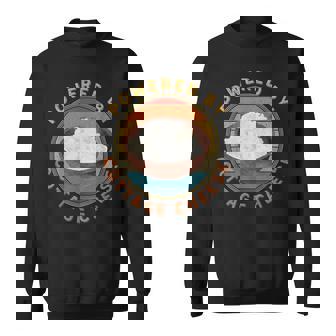 Powered By Cottage Cheese Retro Vintage For Cheese Lover Sweatshirt - Monsterry