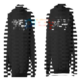 Pray Patriotic American Flag Simple Pray For America Sweatshirt - Monsterry