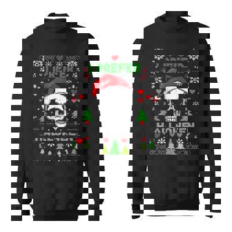 I Prefer Halloween Christmas Sweater Best Ugly X-Mas Sweatshirt | Mazezy