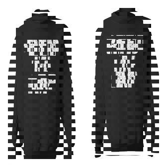 Pretend I'm A Lamp Family Group Lazy Easy Halloween Costume Sweatshirt - Thegiftio UK
