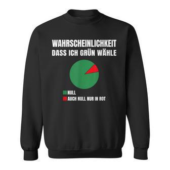 Probability Dass Ich Gegen Grüne Grün Nein Danke Sweatshirt - Geschenkecke