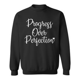 Progressez Sur La Perfection Pour Atteindreos Objectifs Sweater e - Cadeauxyz
