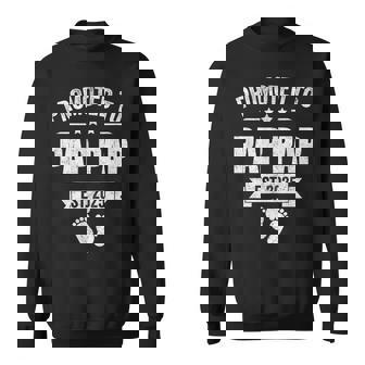 Promoted To Pap Pap Est 2025 Fathers Day First Time New Sweatshirt | Mazezy