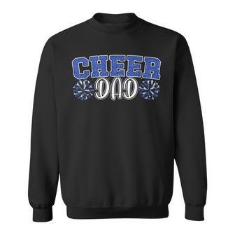 Proud Cheer Dad My Favorite Cheerleader Calls Me Dad Blue Sweatshirt - Thegiftio UK