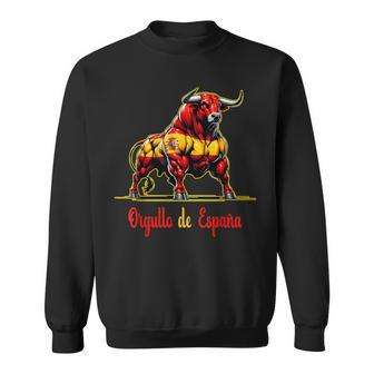 Proud Of Spain Bull Flags Español Pamplona Sweatshirt - Geschenkecke