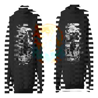 Pumpkin Headless Horseman Scary Halloween Tee Sweatshirt - Monsterry
