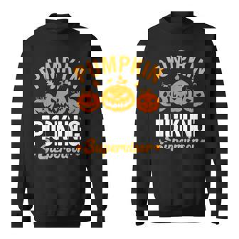 Pumpkin Picking Supervisor Family Matching Pumpkin Patch Sweatshirt - Thegiftio UK