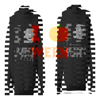 I Pumpkin Ween Halloween Joke Quote I Love Halloween Sweatshirt - Monsterry