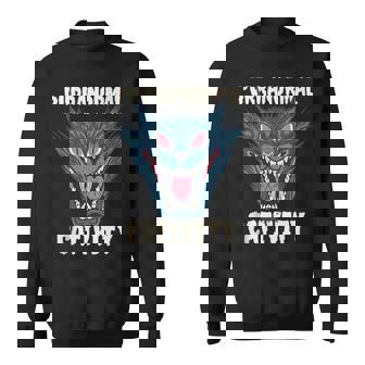 Purranormal Cativity Scary Cat Meow Fluffy Cats Tank Top Sweatshirt - Monsterry