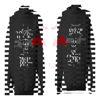I Put The D In Devil Halloween Matching Couple Sweatshirt - Monsterry