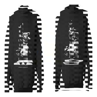 Raccoon Rock Music Racoon Musci Lover Sweatshirt - Thegiftio UK