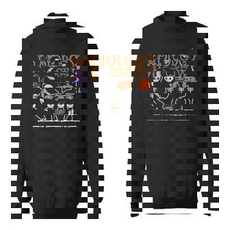 Radiology Crew Dancing Skeleton Halloween Party Sweatshirt - Thegiftio UK