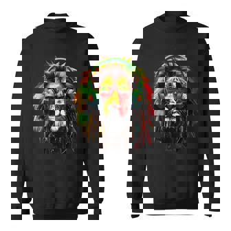 Rasta Reggae Lion Rastafarian Pride Jamaica Reggae Music Sweatshirt - Thegiftio UK
